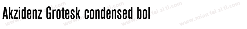 Akzidenz Grotesk condensed bold字体转换